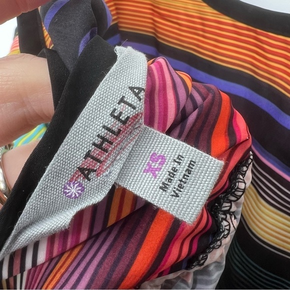 Athleta Havana‎ Rainbow Stripe Midi Sundress - Picture 11 of 15